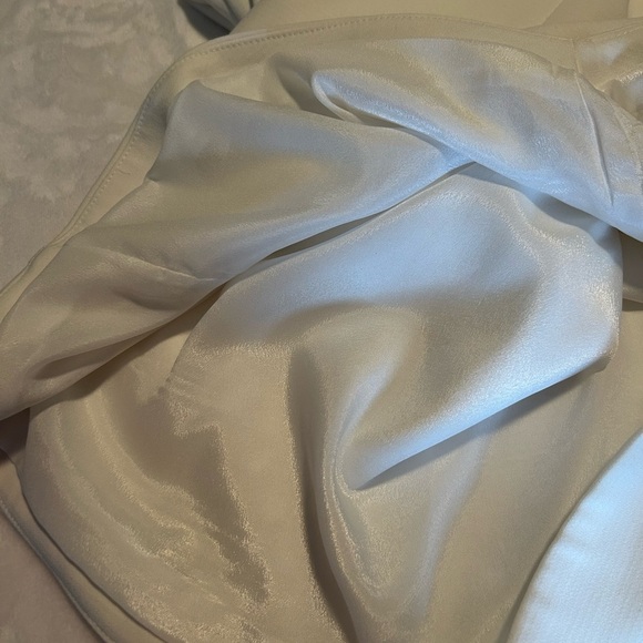 Glamorous Studio white lined dress with one shoulder size 8 - Picture 8 of 8